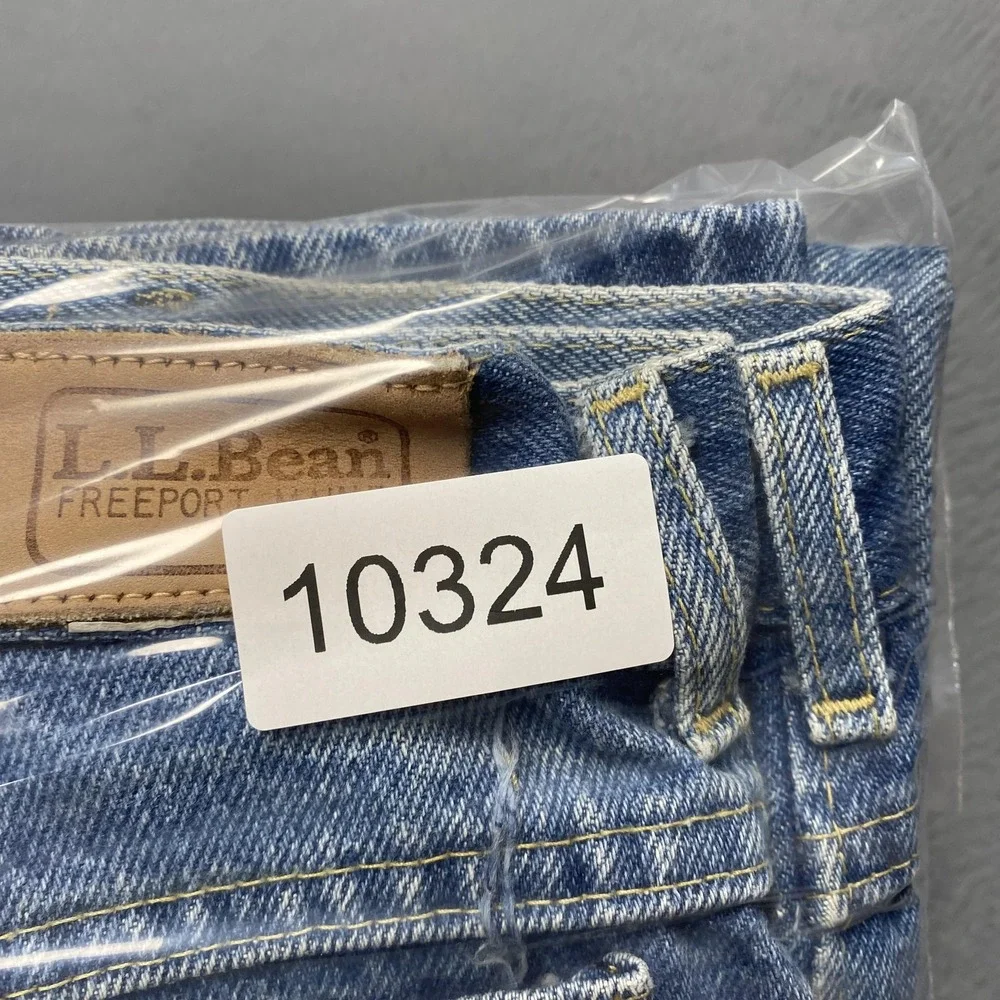 VTG‎ LL Bean Jeans Mens 42x32 Blue Denim Straight Leg Made USA 5 Pocket Classic
